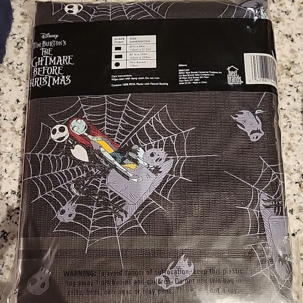 Disney Nightmare Before Christmas Tablecloth 60